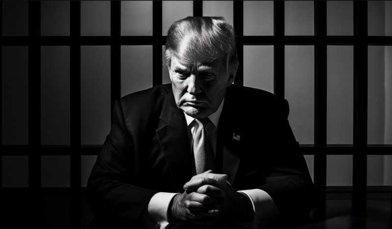 trump behind bars