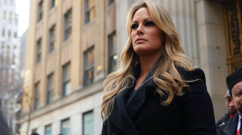 Stormy daniels outside courthouse nyc