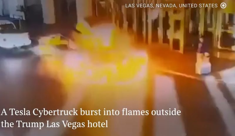 cybertruck exploded outside trump casino las vegas