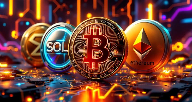 Crypto currency bitcoin etherum solana