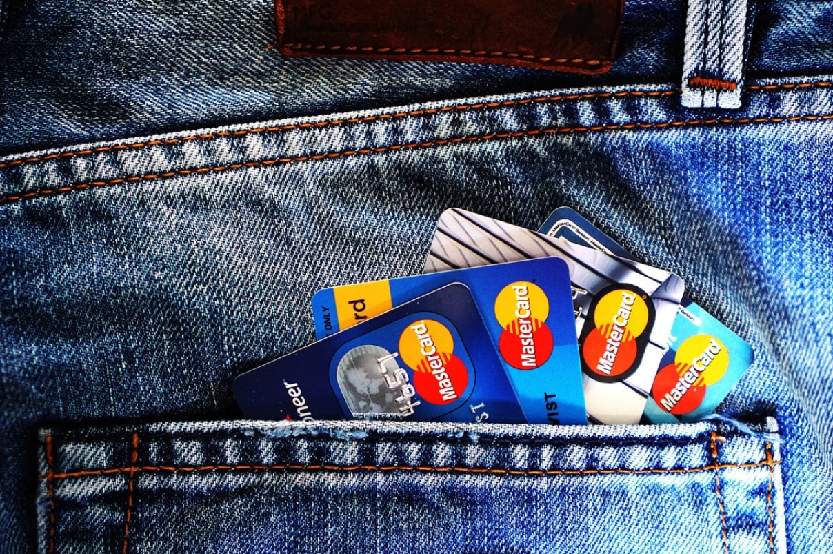 jeans with credit cards