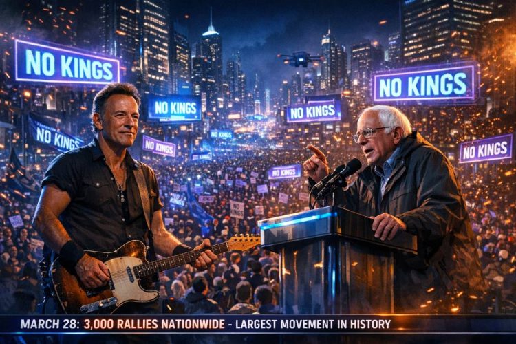 No Kings Protest March 28 Springsteen, Sanders, and 3,000 Rallies Make This the Largest Movement Yet