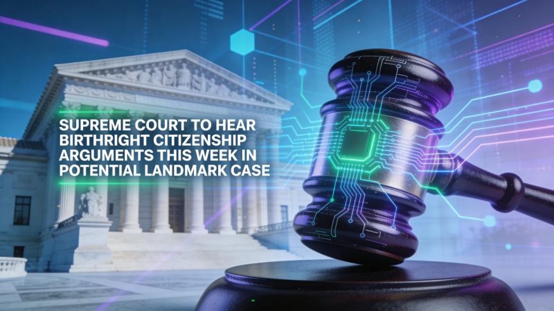 SUPREME COURT TO HEAR BIRTHRIGHT CITIZENSHIP ARGUMENTS THIS WEEK IN POTENTIAL LANDMARK CASE