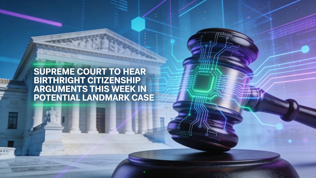 SUPREME COURT TO HEAR BIRTHRIGHT CITIZENSHIP ARGUMENTS THIS WEEK IN POTENTIAL LANDMARK CASE