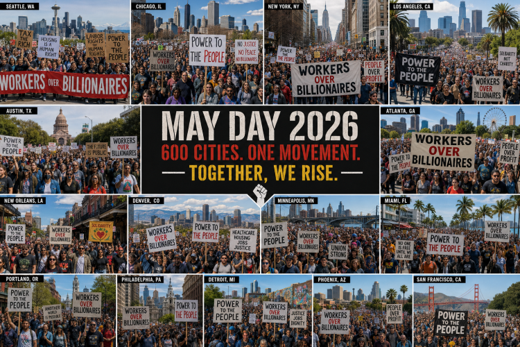 May 1, 2026 will not be remembered as another quiet labor holiday. By dawn, organizers had locked in more than 3,000 events across roughly 600 American cities, with sister rallies firing off from Sydney and Seoul to Paris and Manila.