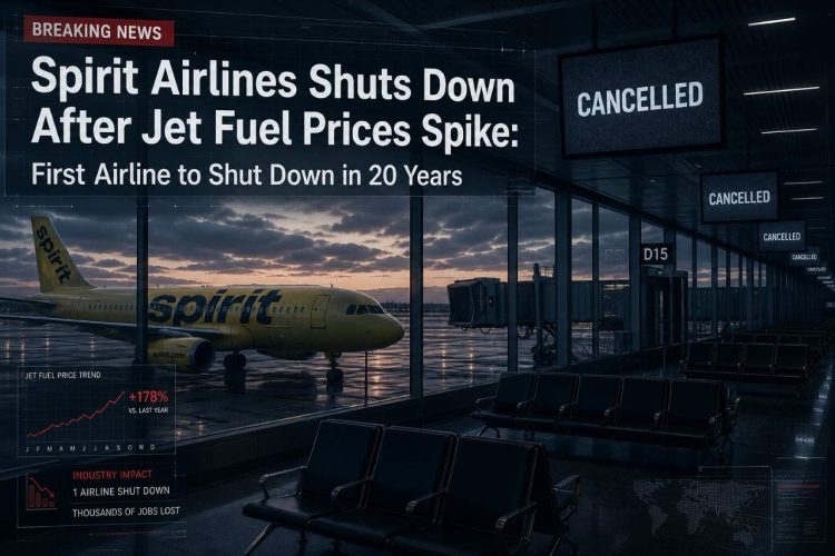 spirit airlines shuts down