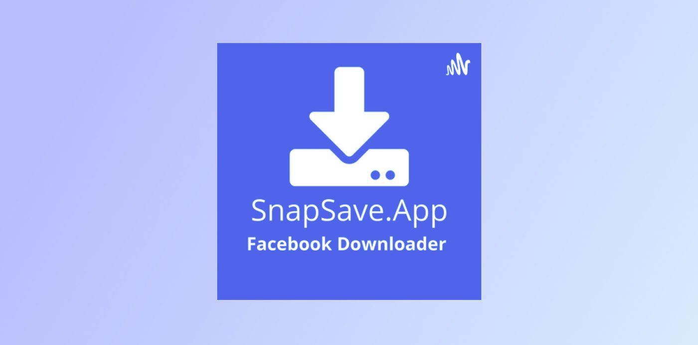 SnapSave.App Facebook Downloader logo on a pale blue background